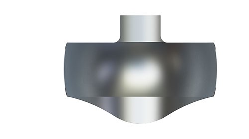 NiTin-matrijzenbanden van metaal met een geprononceerde kromming voor een optimale aanpassing, premolaar, subgingivaal, 6.0 mm